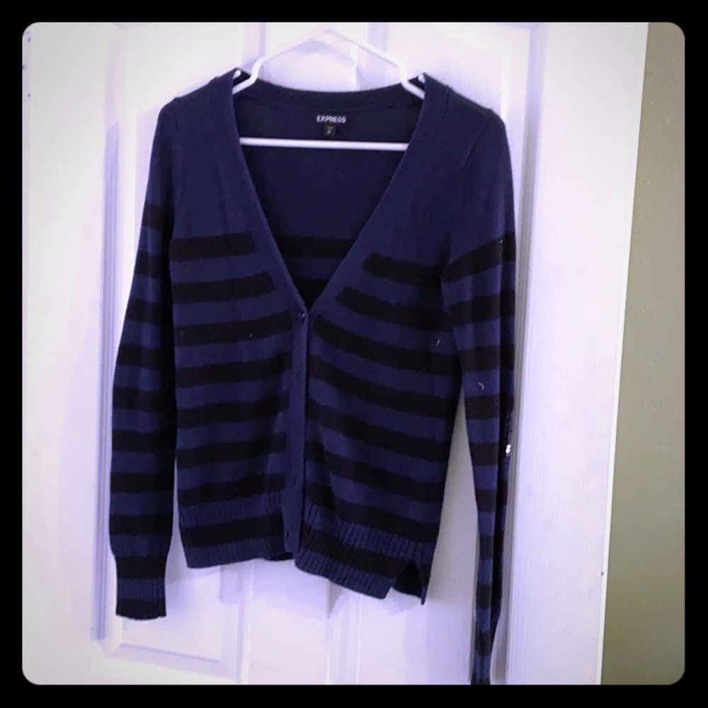 Cute express striped cardigan
